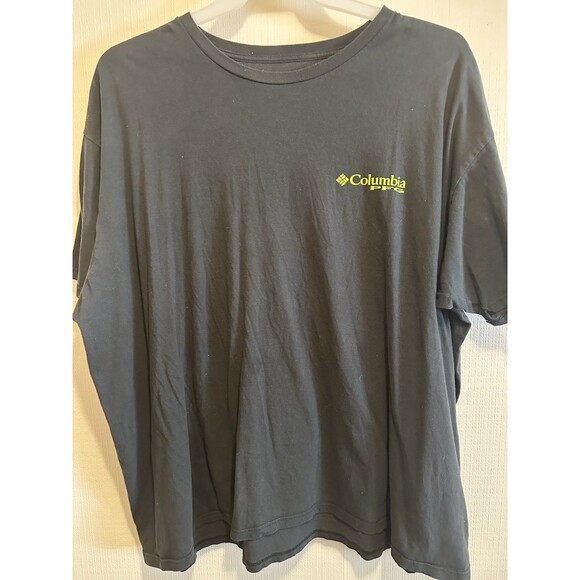 Columbia Men's Black Crew Neck T-Shirt - Picture 1 of 2